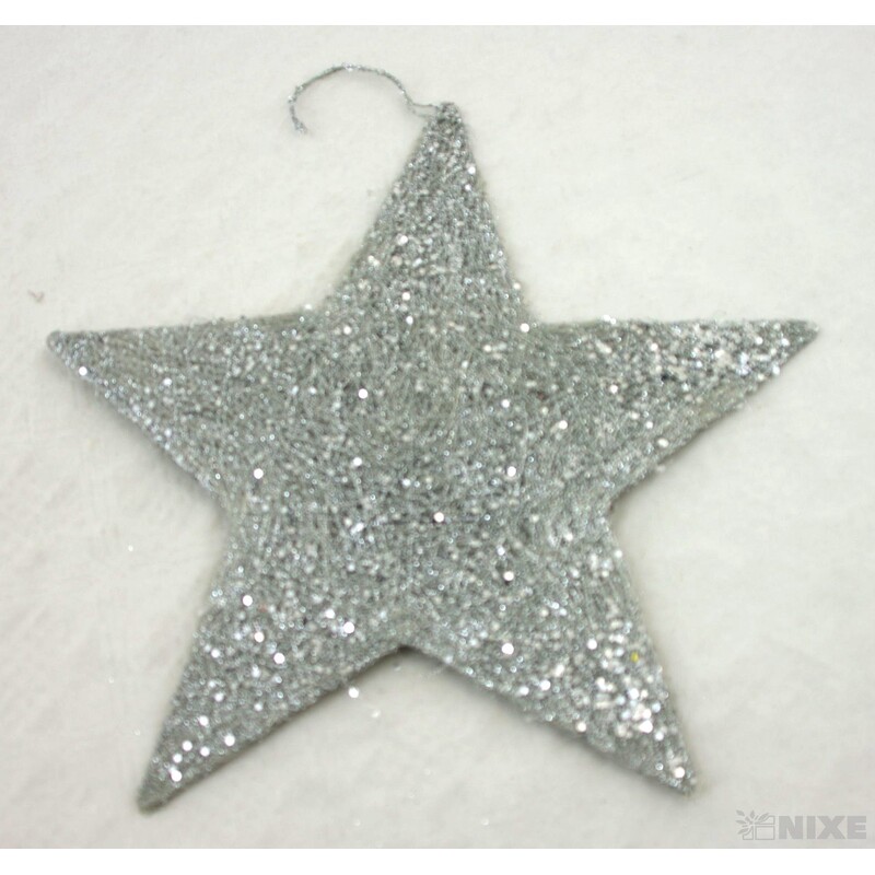 HVĚZDA 29cm*STŘÍBRNÁ