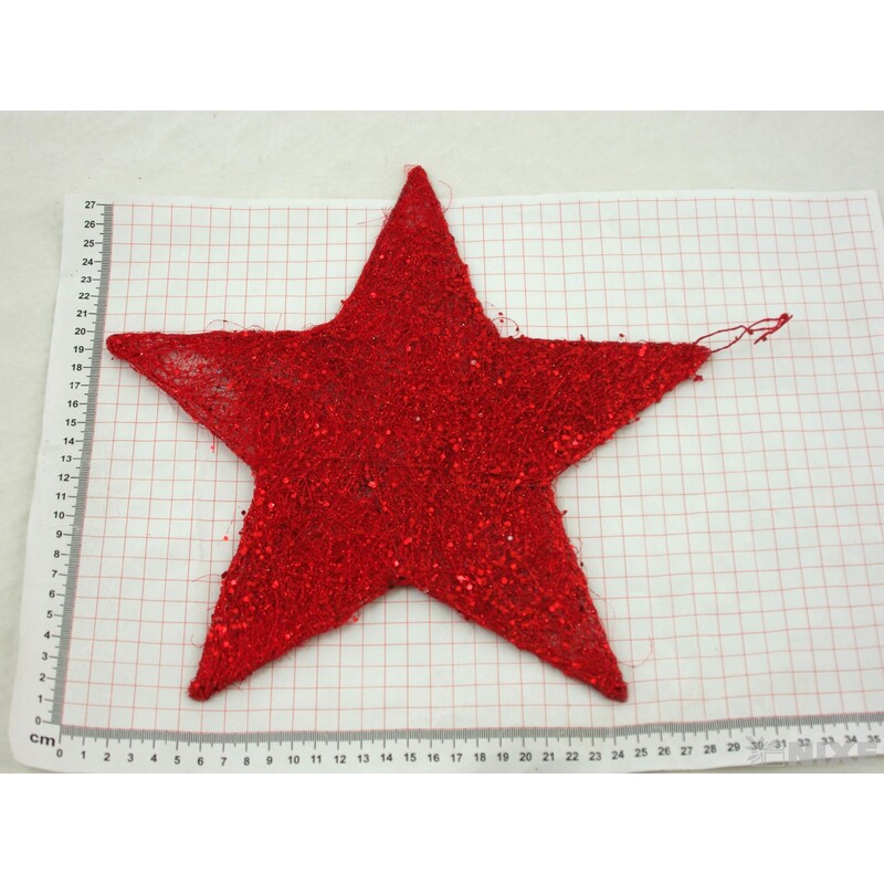 HVĚZDA 29cm*ČERVENÁ