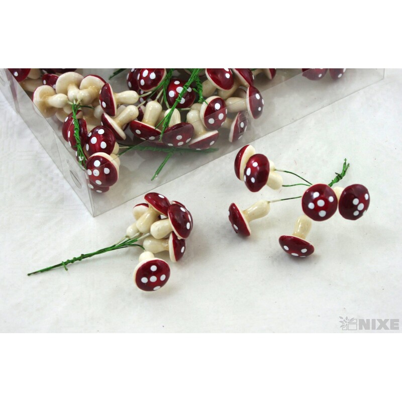 ZÁPICH MUCHOMŮRKA 3x12cm 108ks*ČERVENÁ