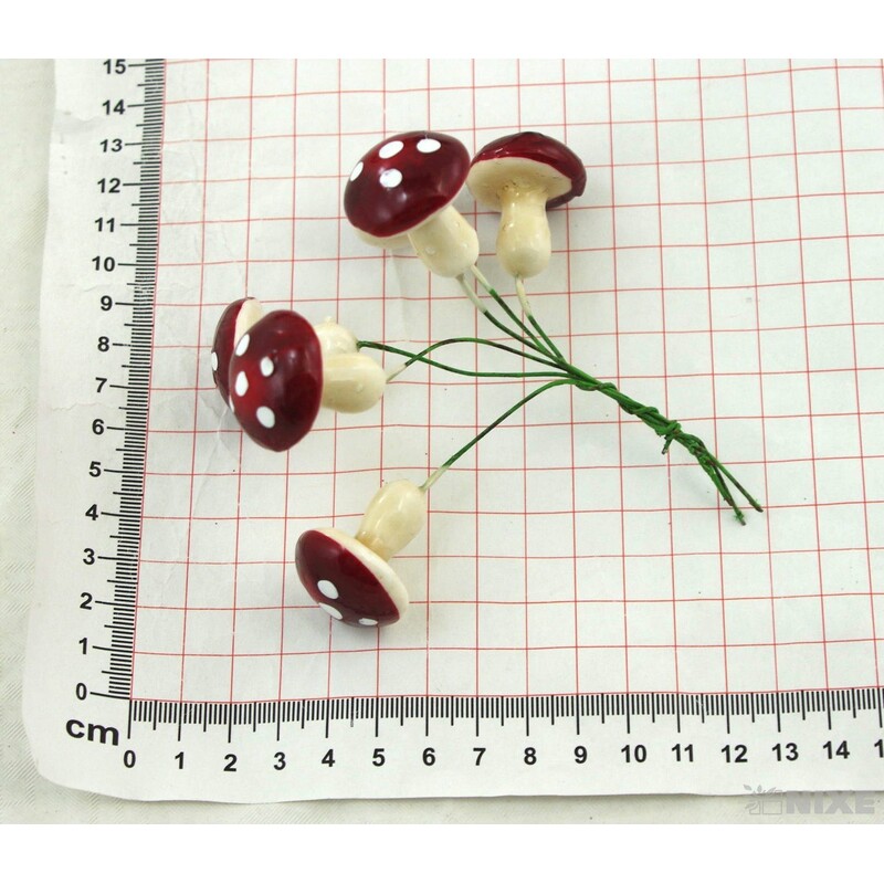 ZÁPICH MUCHOMŮRKA 3x12cm 108ks*ČERVENÁ