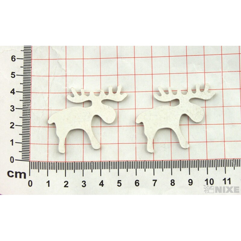 SOB DŘEVO 5x4cm 24ks*BÍLÁ