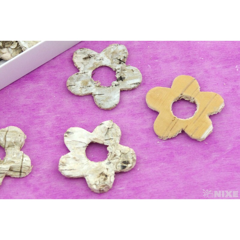 KVÍTEK BŘÍZA 4,5cm 35ks*PŘÍRODNÍ