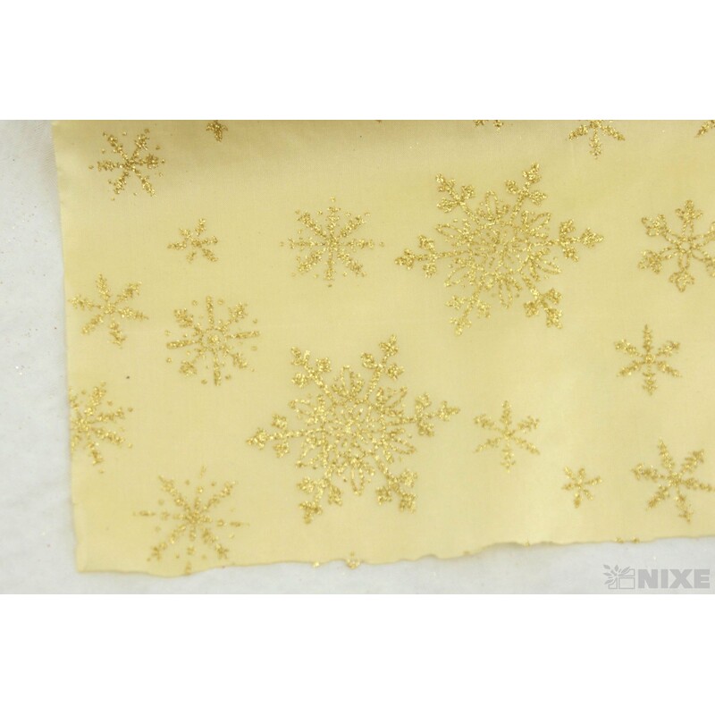 ROLE SATÉN TISK 36cmx3m*ZLATÁ