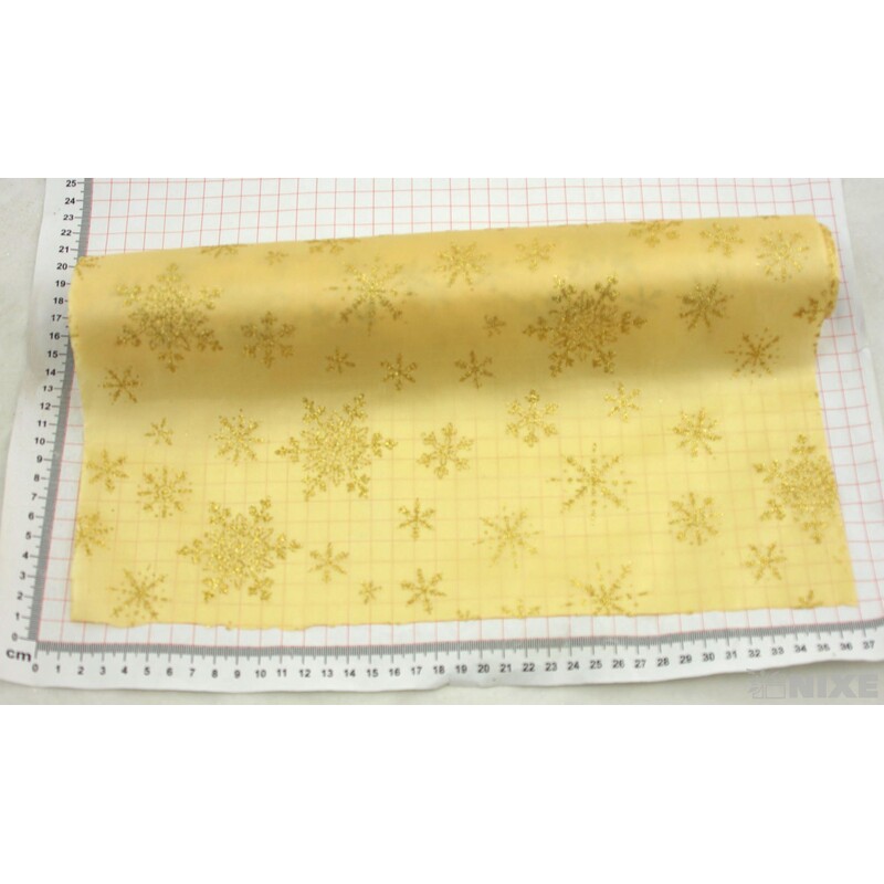 ROLE SATÉN TISK 36cmx3m*ZLATÁ