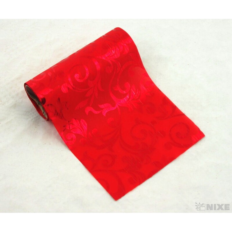 STUHA SATÉN TISK 120mmx5m*ČERVENÁ