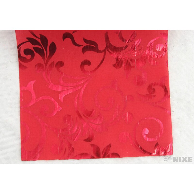 STUHA SATÉN TISK 120mmx5m*ČERVENÁ