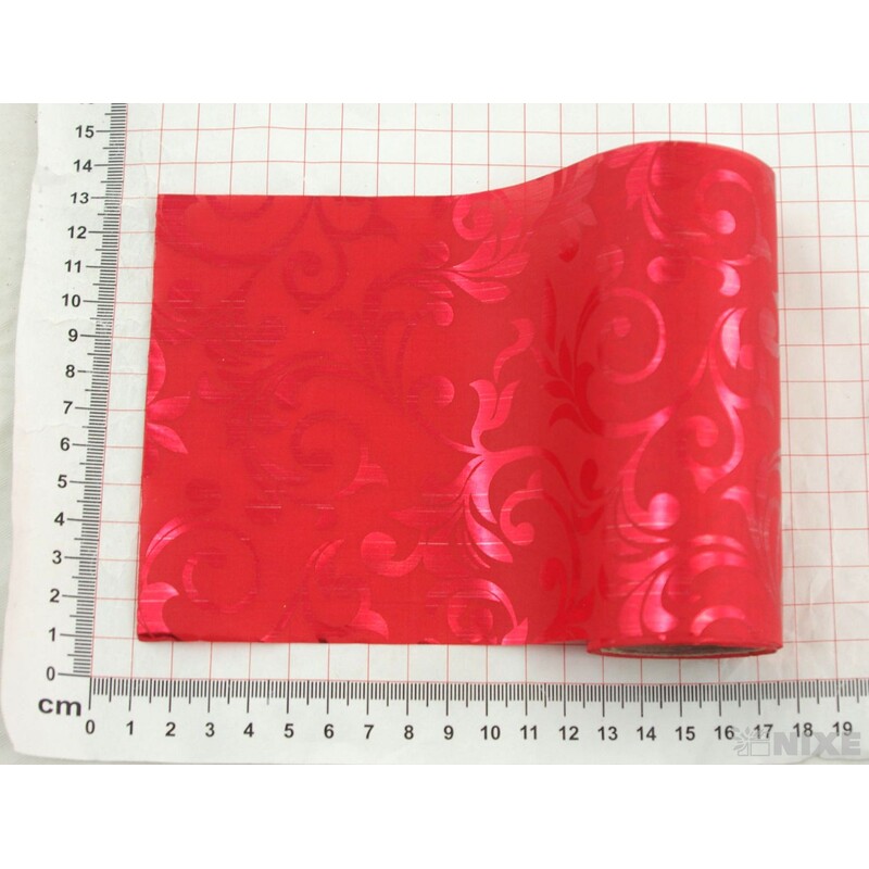 STUHA SATÉN TISK 120mmx5m*ČERVENÁ