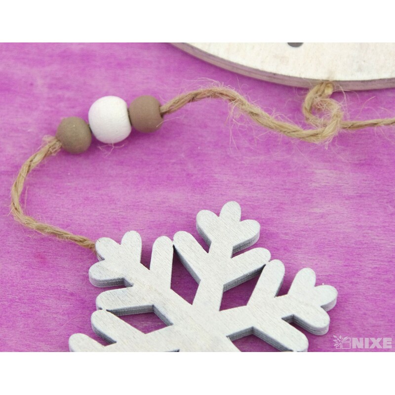 ZÁVĚS KONÍK DŘEVO 12x14cm*MIX BAREV