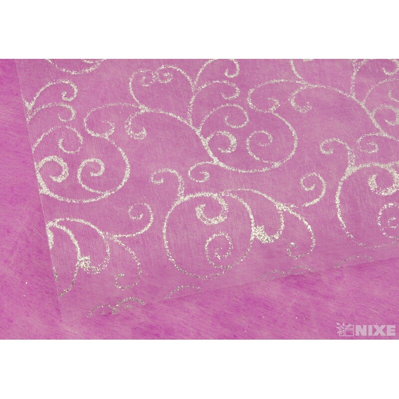 ORGANZA GLITR 36 36cmx5yd*STŘÍBRNÁ