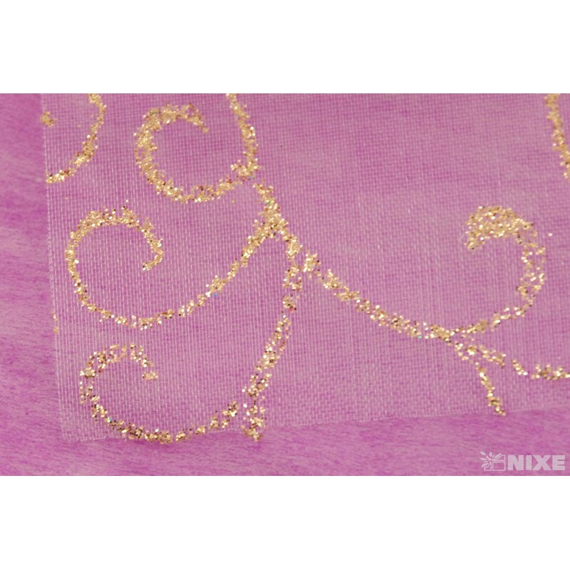 ORGANZA GLITR 36 36cmx5yd*MĚDENÁ