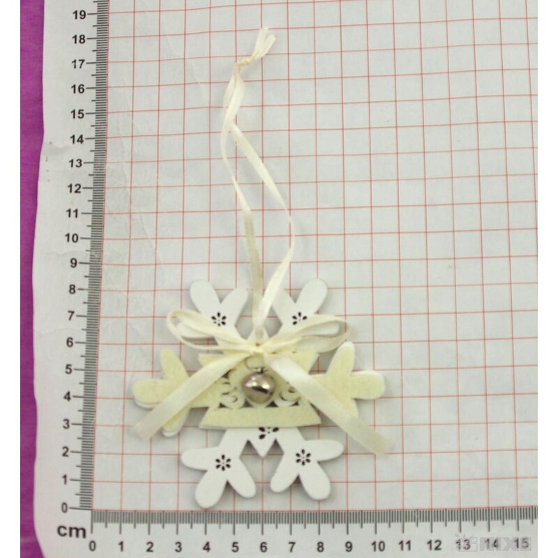 ZÁVĚS VLOČKA D 9cm*BÍLÁ