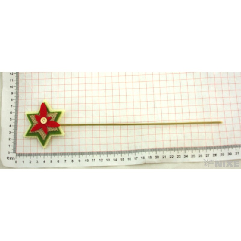 ZÁPICH FILC HVĚZDA 12ks 7x32cm*