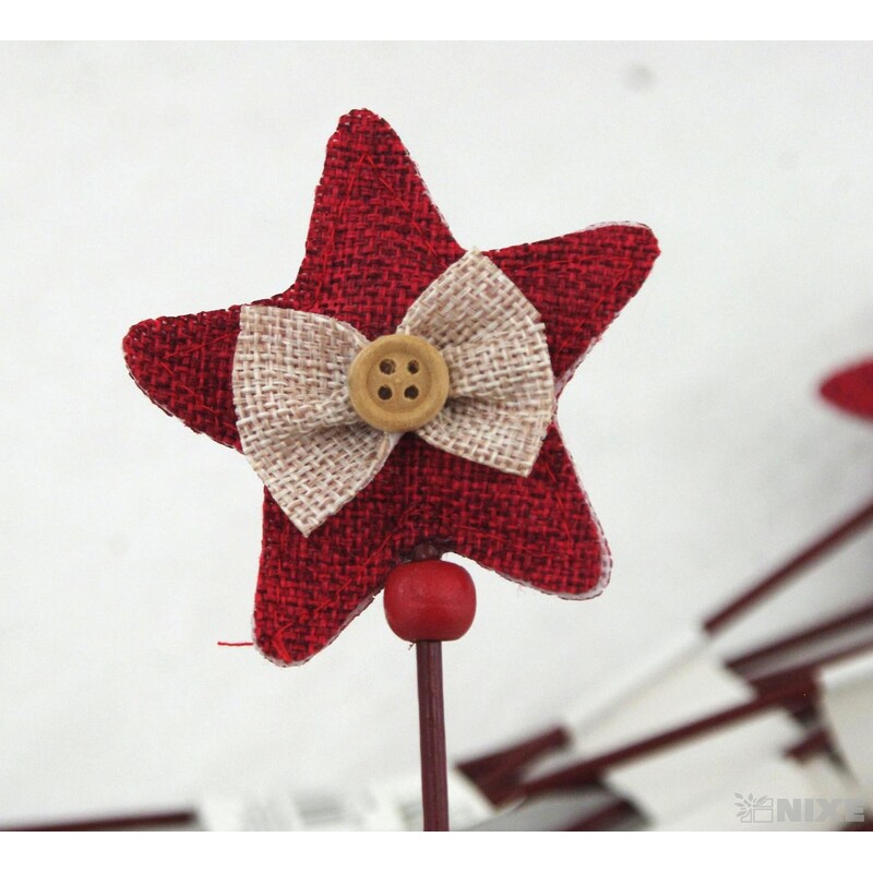 ZÁPICH HVĚZDA 12ks 7x32cm*MIX BAREV