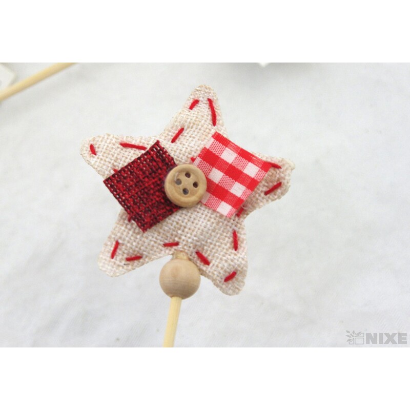 ZÁPICH HVĚZDA 12ks 7x32cm*MIX BAREV