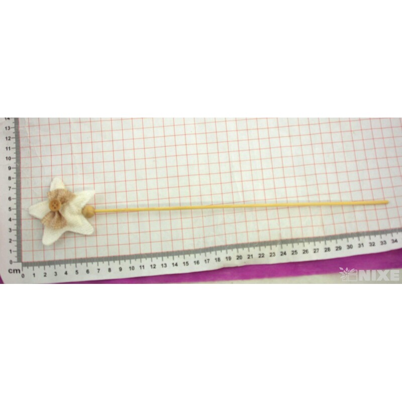 ZÁPICH HVĚZDA 12ks 7x32cm*MIX BAREV