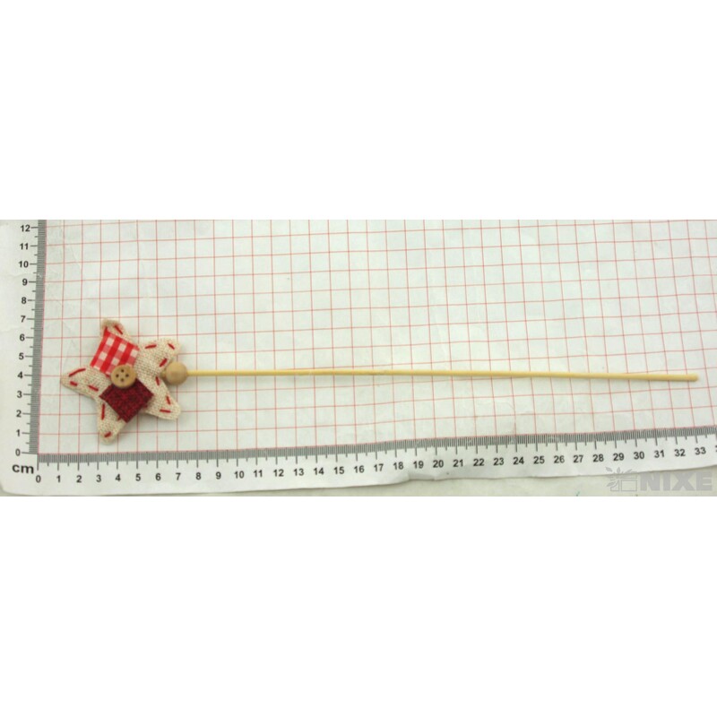 ZÁPICH HVĚZDA 12ks 7x32cm*MIX BAREV