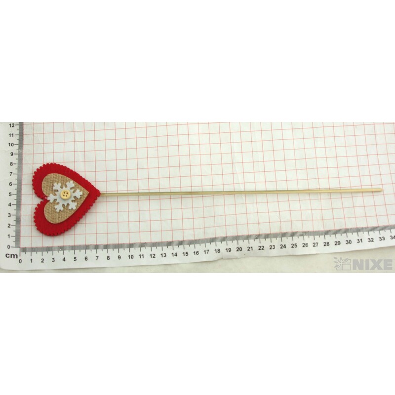 ZÁPICH FILC SRDCE 12ks 6x32cm*