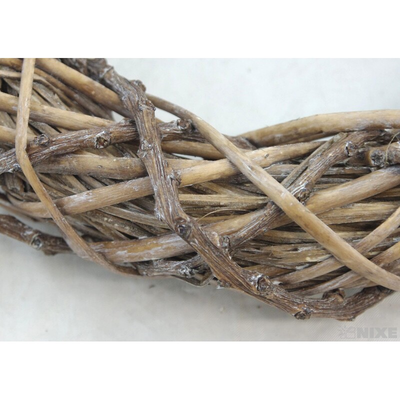 VĚNEC PROUTĚNÝ 35cm*BÍLÁ