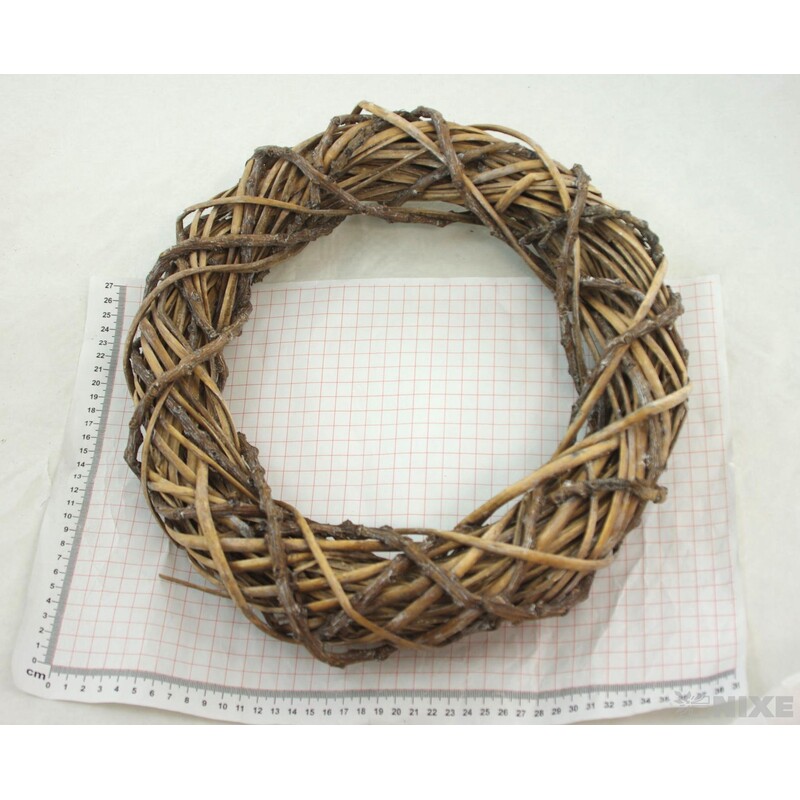 VĚNEC PROUTĚNÝ 35cm*BÍLÁ