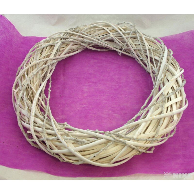 VĚNEC PROUTĚNÝ 48cm*MIX BAREV