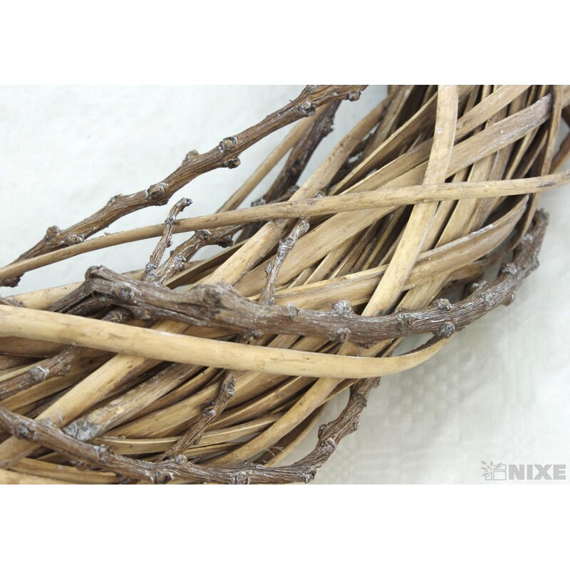 VĚNEC PROUTĚNÝ 48cm*MIX BAREV