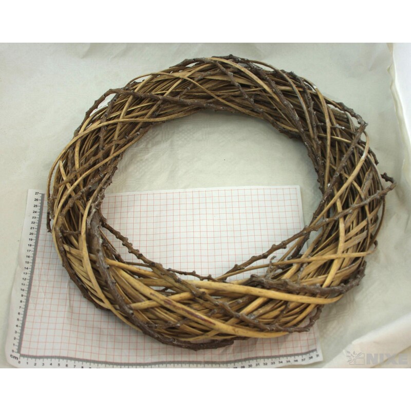 VĚNEC PROUTĚNÝ 48cm*MIX BAREV