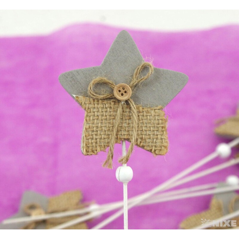 ZÁPICH HVĚZDA 12ks 7x26cm*PŘÍRODNÍ