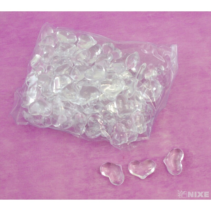 SRDÍČKA 2,5cm cca 500g*PRŮHLEDNÁ