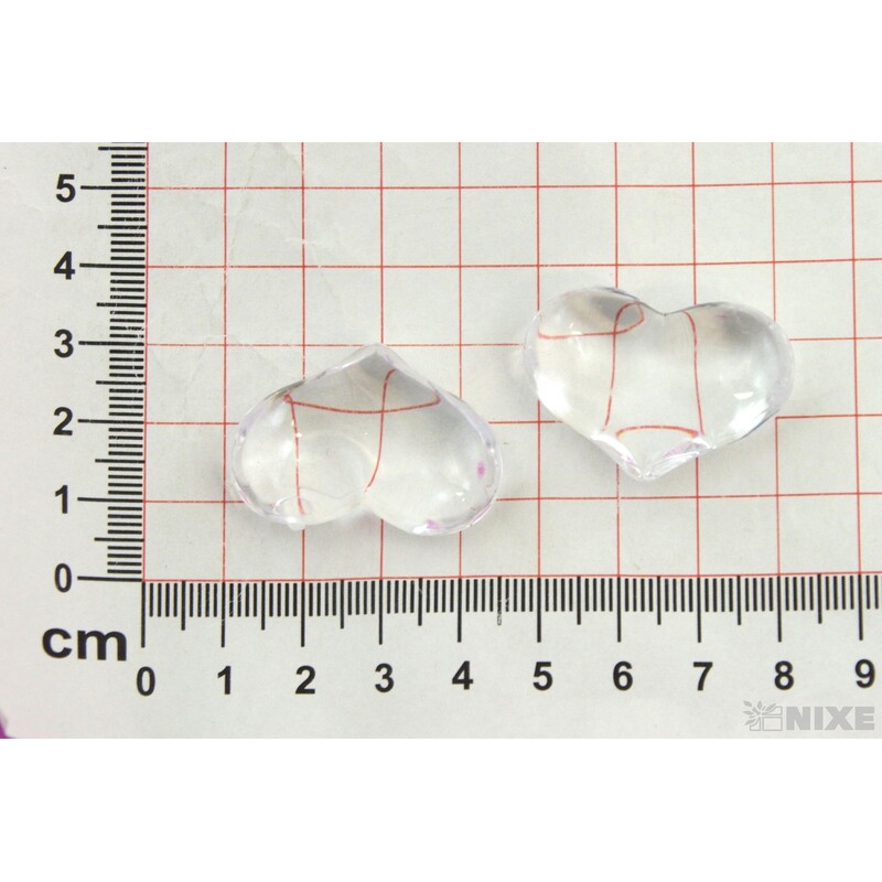 SRDÍČKA 2,5cm cca 500g*PRŮHLEDNÁ