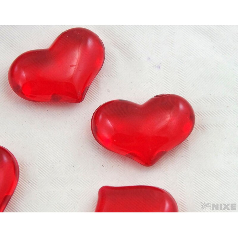 SRDÍČKA 2,5cm cca 500g*ČERVENÁ