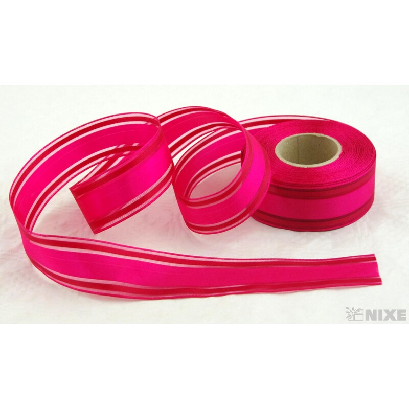 PLÁTNOVÁ STUHA 35mmx25m*RŮŽOVÁ TM. 103633