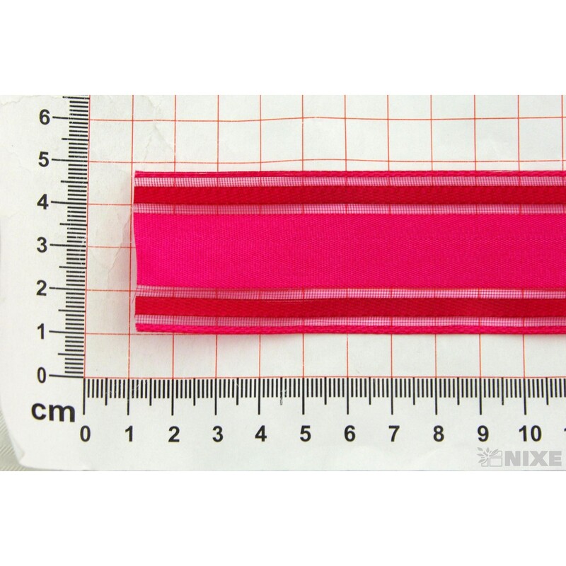 PLÁTNOVÁ STUHA 35mmx25m*RŮŽOVÁ TM. 103633