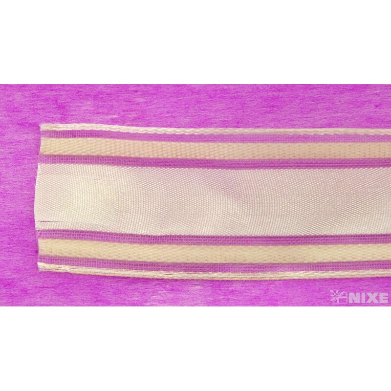 PLÁTNOVÁ STUHA 35mmx25m*SMETANOVÁ 103701