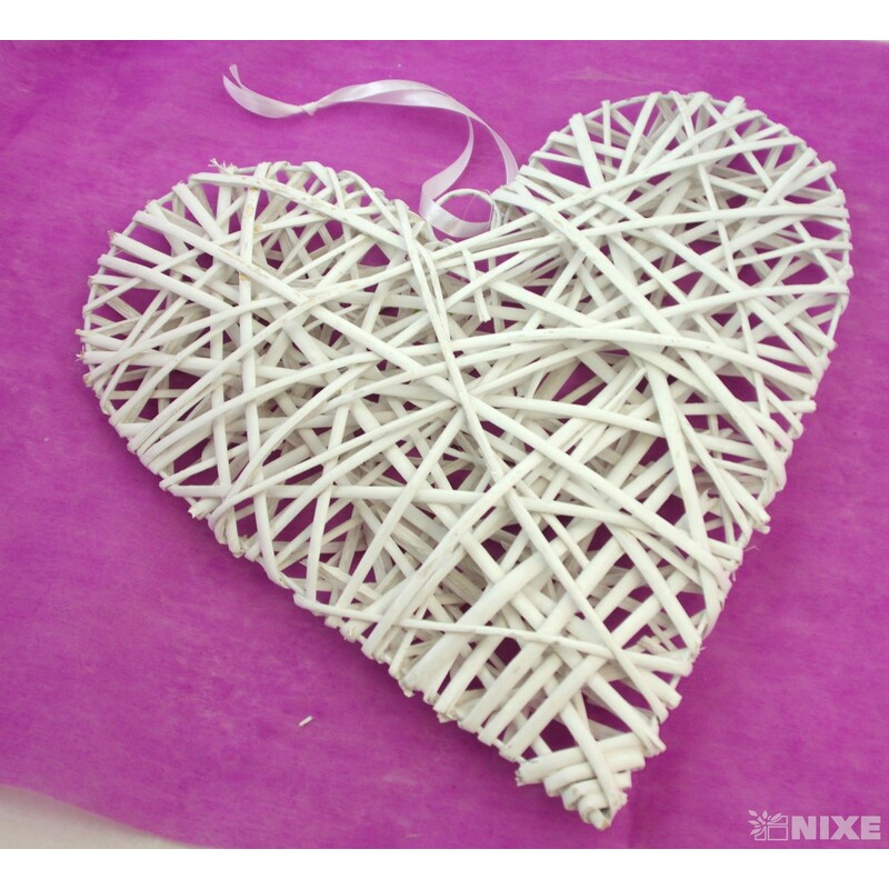 ZÁVĚS SRDCE 40cm*MIX BAREV