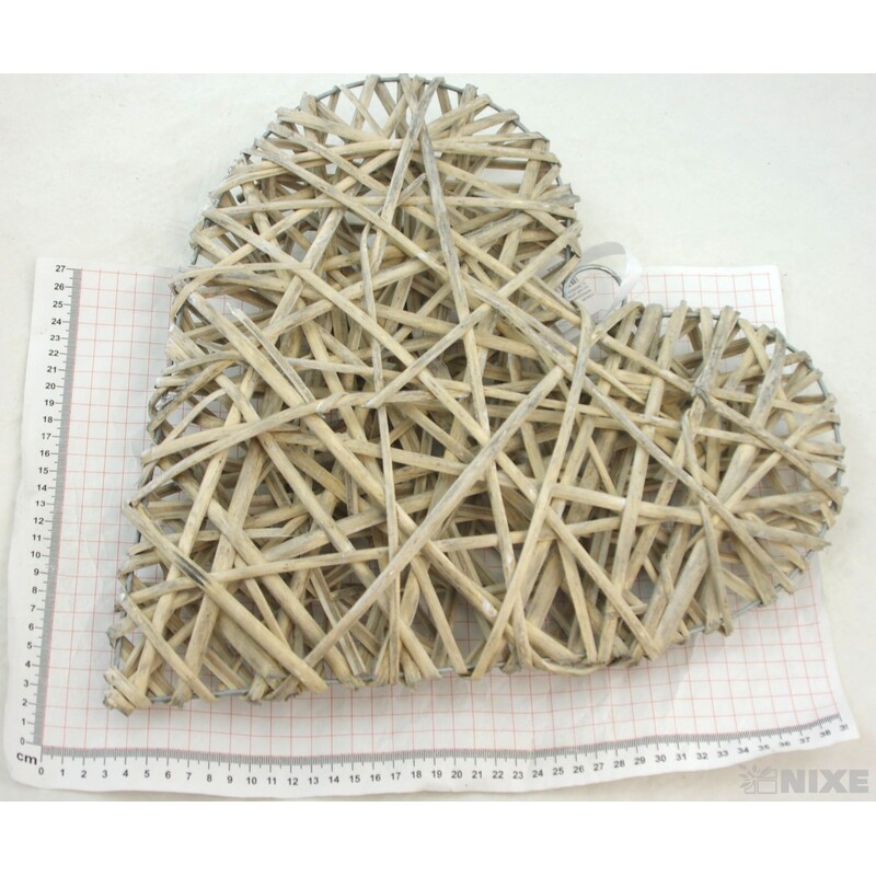 ZÁVĚS SRDCE 40cm*MIX BAREV