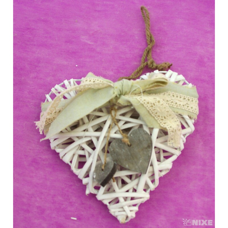 ZÁVĚS SRDCE ZDOBENÉ 20cm*