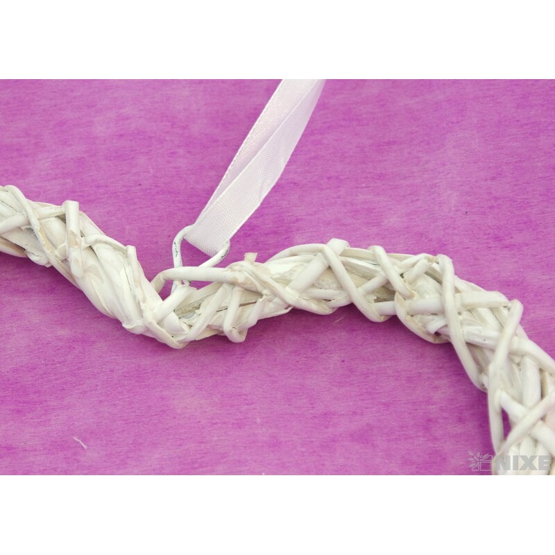 ZÁVĚS SRDCE 20cm*BÍLÁ