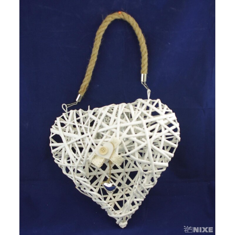 ZÁVĚS SRDCE ZDOBENÉ 30cm*