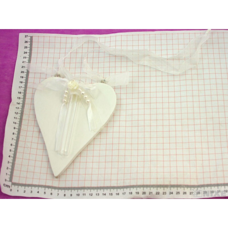 ZÁVĚS SRDCE DŘEVO 17cm*