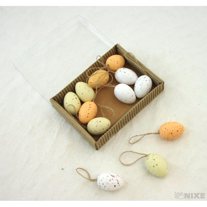 VAJÍČKA 12ks 3,5cm*MIX BAREV