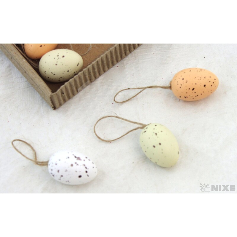 VAJÍČKA 12ks 3,5cm*MIX BAREV