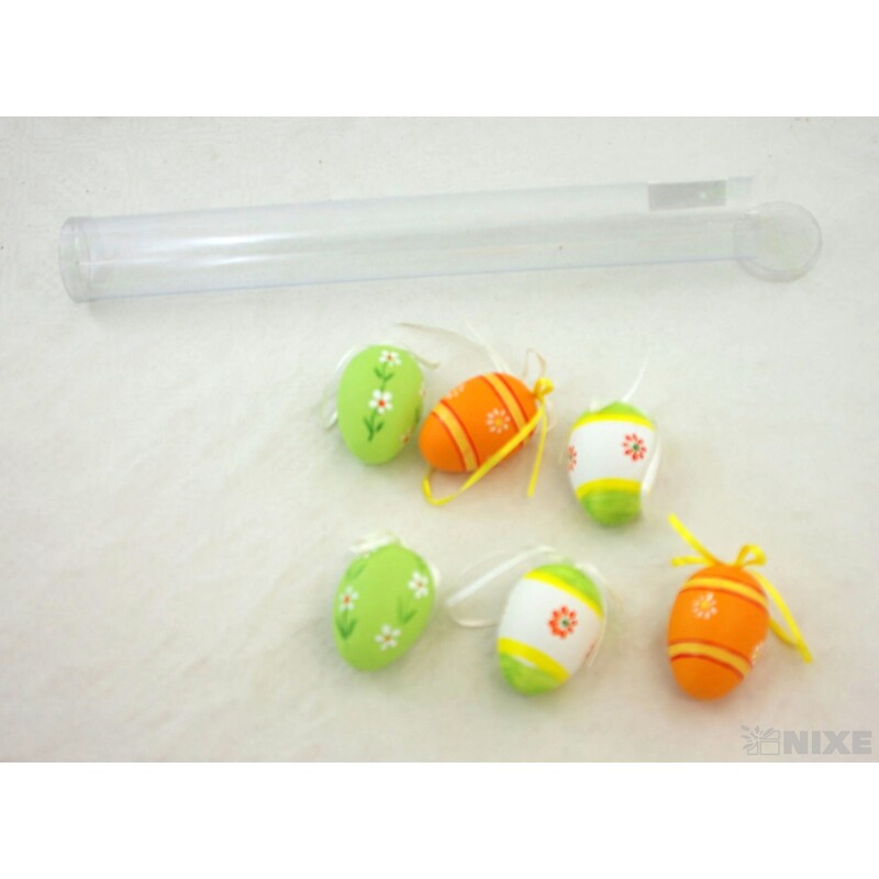 VAJÍČKA 6ks 6cm*MIX BAREV