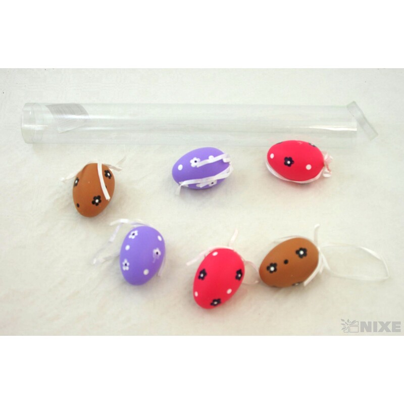 VAJÍČKA 6ks 6cm*MIX BAREV