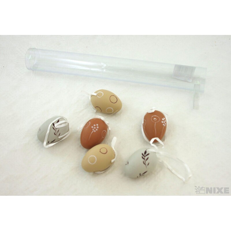 VAJÍČKA 6ks 6cm*MIX BAREV