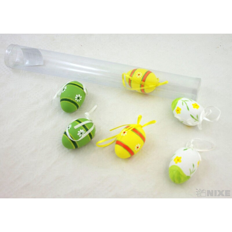 VAJÍČKA 6ks 6cm*MIX BAREV