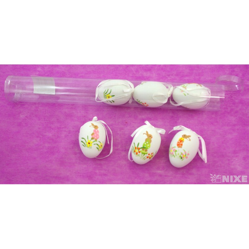 VAJÍČKA 6ks 6cm*MIX BAREV