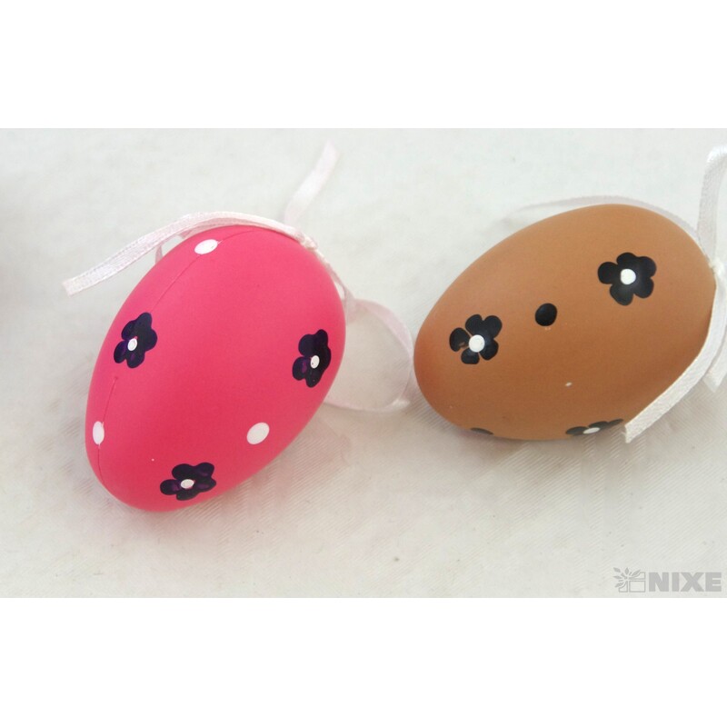 VAJÍČKA 6ks 6cm*MIX BAREV