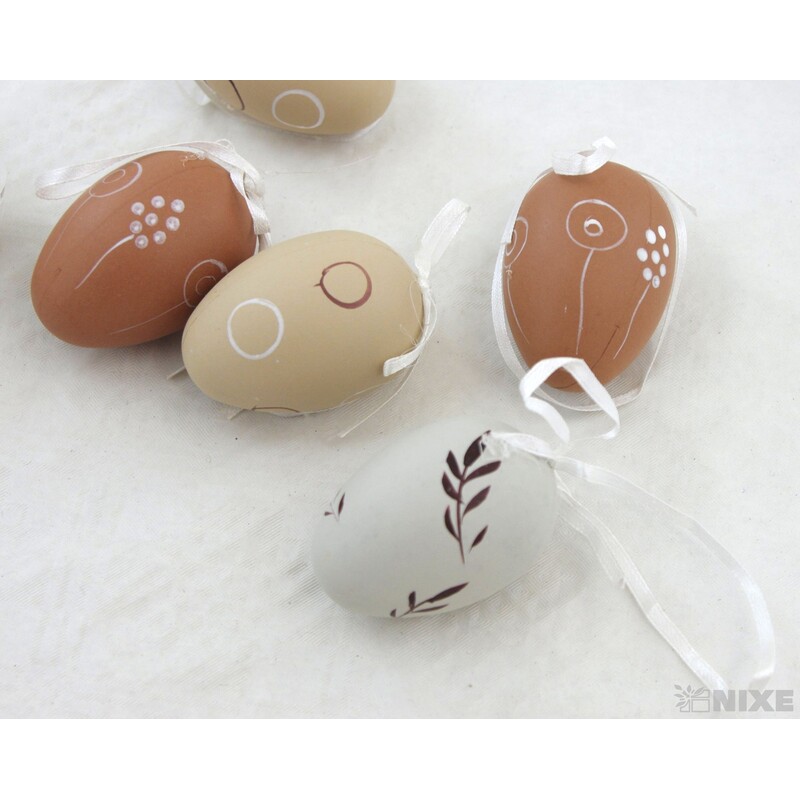 VAJÍČKA 6ks 6cm*MIX BAREV