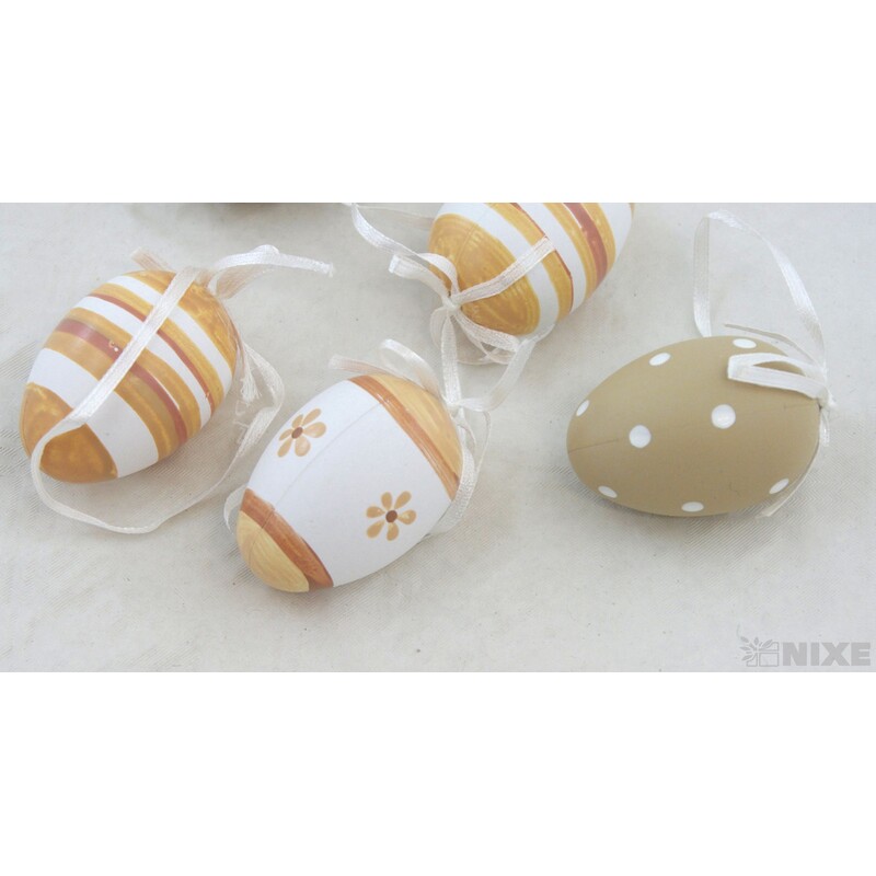 VAJÍČKA 6ks 6cm*MIX BAREV