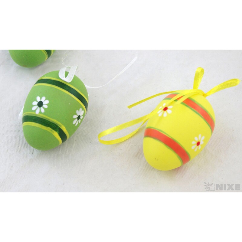 VAJÍČKA 6ks 6cm*MIX BAREV